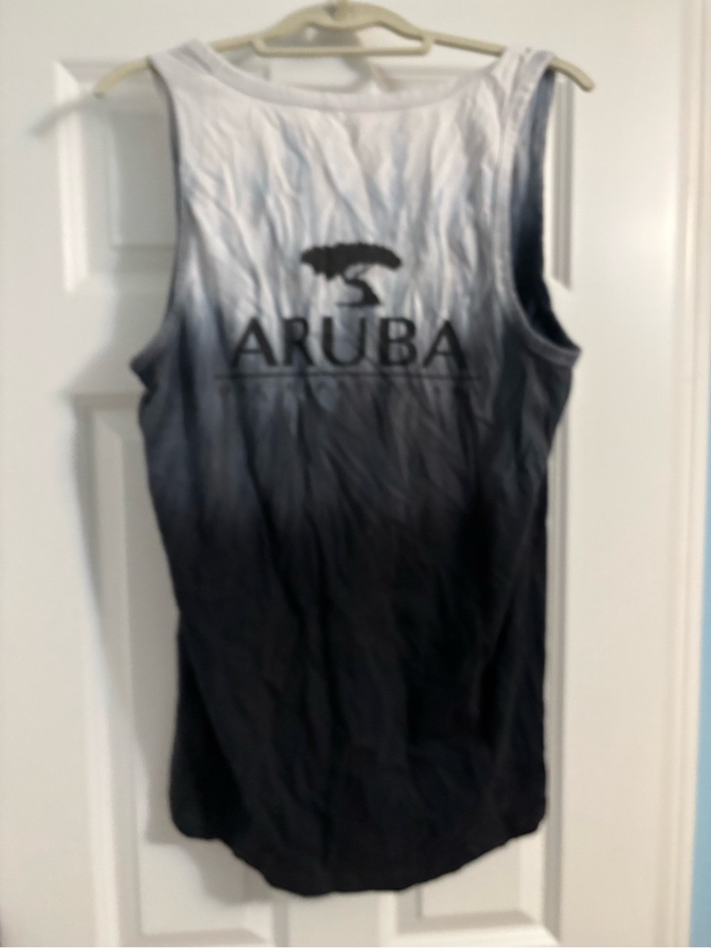 Aruba Ombre Tank Top in Black and White